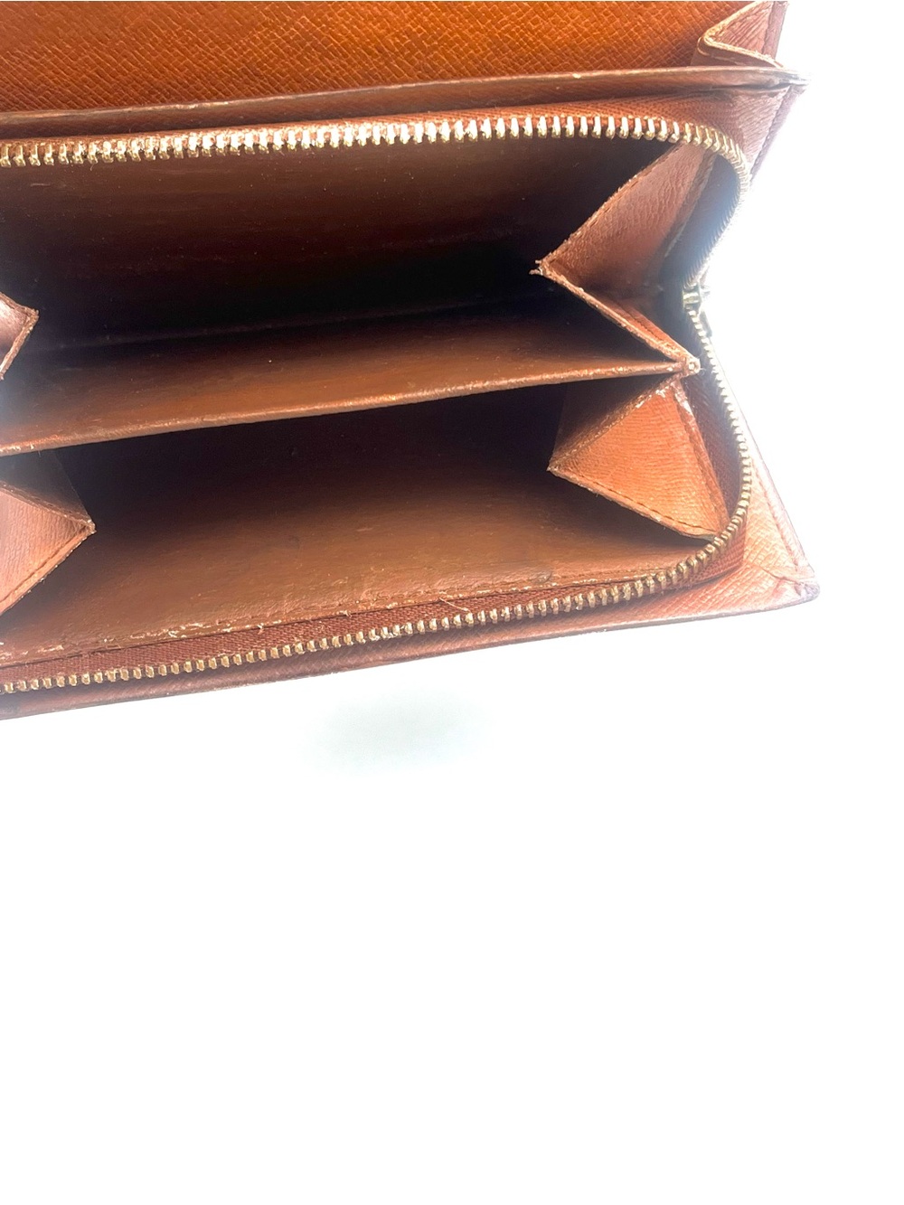 Louis Vuitton Vintage Brown/Gold Monogram Zip Around Snap-Closure Wallet - Picture 7 of 11